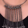 Silver Plated Oxidised Pendant Banjara Necklace After Six Wear