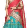 Sky Blue Art Silk Embroidered A Line Lehenga Party Wear