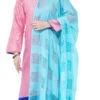 Sky Blue Cotton Weaving Work Dupatta Work Wear
