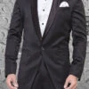Sophisticated Black Satin Suit