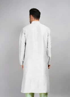 Steel Grey Art Silk Embroidered Kurta 5 Steel Grey Art Silk Embroidered Kurta -C Bazaar Shop steel grey art silk embroidered kurta kudsfmk1e36d31 b