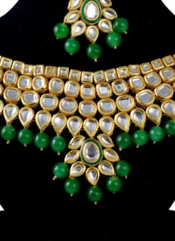 Tri Coloured Necklace Set Wedding Wear