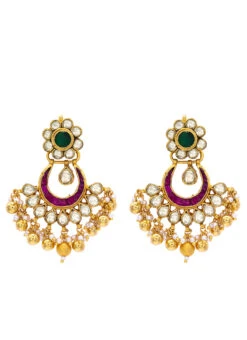 Tricolor Alloy Kundan Necklace Party Wear -C Bazaar Shop tricolor alloy kundan necklace jyskjthoov650 b