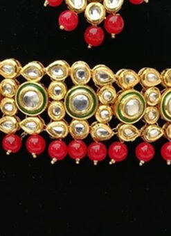 Tricolor Choker Set Party Wear