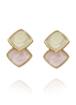 Tricolor Dangler Earrings -C Bazaar Shop tricolor dangler earrings erhof30335 b