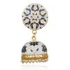Tricolor Jhumka Earrings Festive Wear