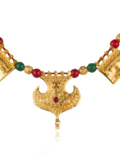 Tricolor Necklace Festive Wear