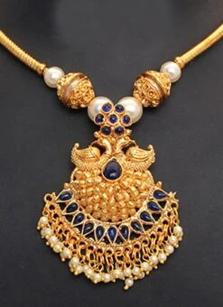 Tricolor Necklace Set Festive Wear