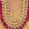 Tricolor Necklace Set Wedding Wear