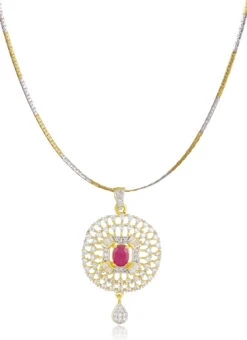 Tricolor Pendant Set Festive Wear