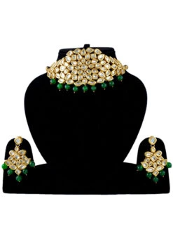 Tricolored Choker Set Party Wear -C Bazaar Shop tricolored choker set jysmnpkm717 b