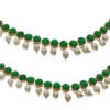 Tricolored Designer Anklets Festive Wear