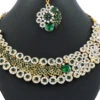 Tricolored Designer Necklace Set Party Wear