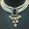 Tricolored Necklace Set Party Wear