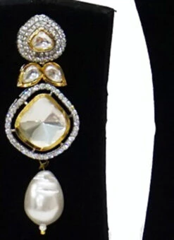 Victoria Pearl Gold Plated Necklace Set Party Wear