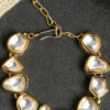 White Alloy Kundan Bracelets Party Wear