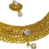 White Alloy Necklace Set With Earrings N Mangtika Party Wear