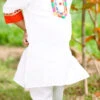 White Cotton Kids Boys Kurta Pyjama Party Wear