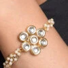 White Designer Bracelet Party Wear