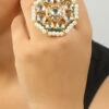 White Designer Ring Party Wear