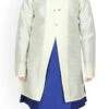 White Dupion Silk Boys Kurta Pyjama Festive Wear