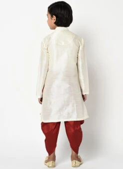 White Dupion Silk Embroidered Kurta Pyjama Party Wear -C Bazaar Shop white dupion silk embroidered kurta pyjama kdbdmf7500ewh b