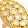 White Kundan Ring Party Wear