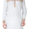 White Linen Cotton Pathani Set