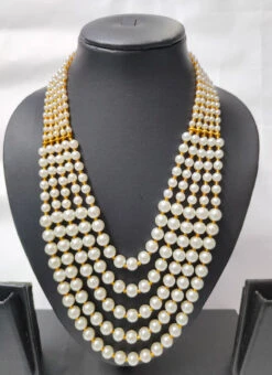 White Pearls Long Necklace Party Wear 5 White Pearls Long Necklace Party Wear -C Bazaar Shop white pearls long necklace jysjsc1014 b