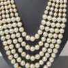 White Pearls Long Necklace Party Wear