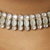 White Stone Designer Choker Set Party Wear