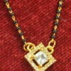 White Stone Work Mangalsutra Party Wear
