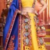 Yellow Art Silk Embroidery With Mirror Work Chaniya Choli Festive Wear