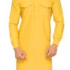 Yellow Art Silk Pathani Set
