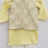 Yellow Cotton Embroidery Bandi Set Party Wear