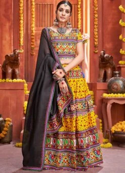 Yellow Cotton Embroidery With Mirror Work Chaniya Choli Festive Wear 6 Yellow Cotton Embroidery With Mirror Work Chaniya Choli Festive Wear -C Bazaar Shop yellow cotton embroidery with mirror work chaniya choli ghska46577006 u