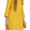 Yellow Plain Kurta Palazzo Set After Six Wear