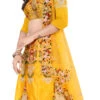 Yellow Satin Embroidered N Stones A Line Lehenga Party Wear