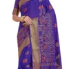 Zari Royal Blue Kanjeevaram Silk Saree Festive Wear